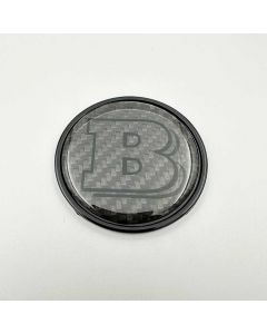 2-Piece Gray Metal Carbon Brabus 53mm Emblem Badge for Mercedes-Benz W463A W464 G-Class Hood and Trunk buy in USA