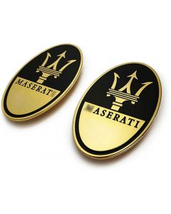 Gold Maserati emblems and floor mats buy in USA