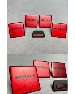 Red Brabus badge set for Seats Mercedes G-Class buy in USA