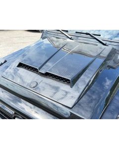 Carbon Hood Scoop with Badge Conversion W463 to W463A for Mercedes-Benz G-Wagon (2pcs) buy in USA