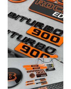 Brabus full set badges Rocket Edition in orange color buy in USA