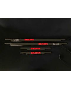 Brabus Door Sills – 4 Pcs Carbon Fiber Red LED Illuminated for Mercedes-Benz G-W463 buy in USA