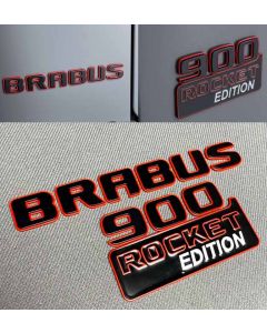 Brabus 900 Rocket Edition metallic rear emblem set for Mercedes Benz G Class buy in USA