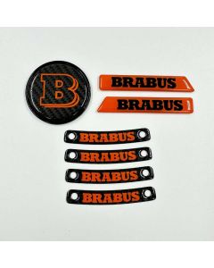 Brabus Orange Badge Logo Emblem Set for Mercedes-Benz W463A/W464 G-Class buy in USA