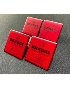 Metallic Brabus Red Masterpiece Seats Emblem Badge Logo Set for Mercedes-Benz W463A G-Class buy in USA