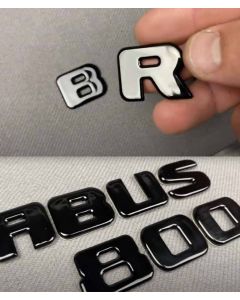 Metal black Brabus 800 logo for Mercedes Benz G Class trunk buy in USA