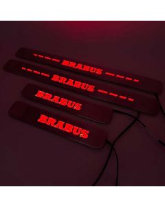 Brabus Style Door Sills with Metallic Red LED Illumination (4 pcs) for Mercedes-Benz G-Wagon W463A/W464 buy in USA