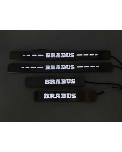 Brabus Style Door Sills – Metallic White LED Illumination (4 pcs) for Mercedes-Benz G-Wagon (W463A/W464) buy in USA