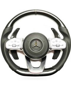 Mercedes-Benz W222/W463A G63/G500 Carbon Leather Steering Wheel with Paddle Shifts buy in USA