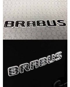 Rear badge Brabus carbon letters with white trim buy in USA