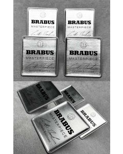 Brabus Masterpiece Silver color seat emblem set for Mercedes G-Class buy in USA