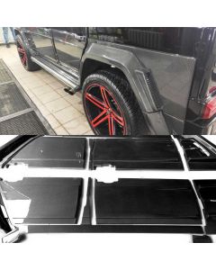 Carbon Fiber Badge Front Grille Frame Set for Mercedes-Benz G-Wagon G-Class W463 G63 G55 G500 buy in USA