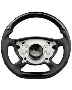 Steering wheel “Piano black” made of genuine leather for Mercedes-Benz W211, W463, W219 buy in USA