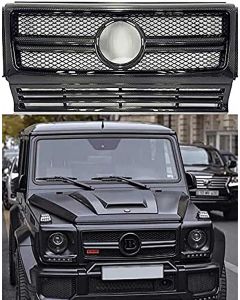 Carbon Fiber Badge Front Grille Frame Set for Mercedes Benz G-Wagon G-Class W463 G63 G55 G500 buy in USA