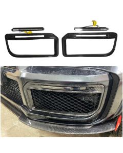 Carbon Fiber Front Bumper Frames Insertions with LED Lights for Widestar Brabus buy in USA