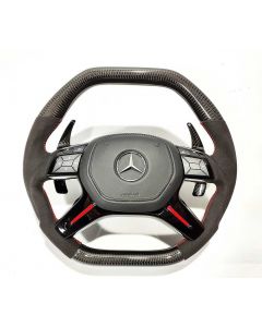 Mercedes-Benz Carbon Alcantara Steering Wheel for G-Wagon, GL, ML Class (W463, X166, W166) buy in USA