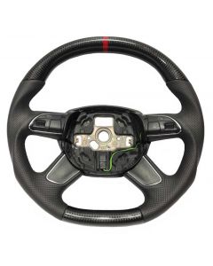 Audi A4 B8 / Q5 / Q7 steering wheel made of carbon fiber and leather buy in USA