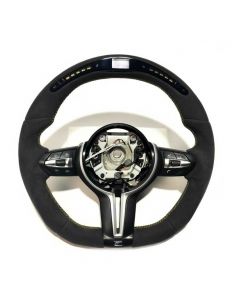 BMW F15/F30 M-Style Steering Wheel Alcantara Flat Bottom with LEDs buy in USA