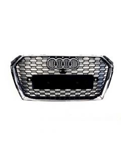 RS4 Chrome Front Bumper Radiator Grille for Audi A4/S4 B9 (2015-2019) buy in USA