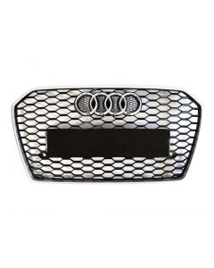 RS6 Front Bumper Radiator Grille Chrome for Audi A6 C7 (2015-2018) buy in USA