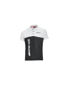 AMG mens polo shirt, white / black, B66959428 buy in USA