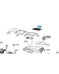 Original Mercedes-Benz Rollo Mittelkonsole C-Klasse BR204 A20468076079051 buy in USA