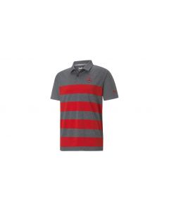 Mens golf polo shirt, gray / melange / red, B66450417 buy in USA