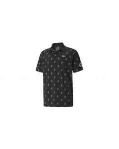 Mens golf polo shirt, black, B66450565 buy in USA