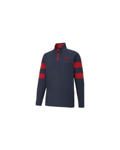 Mens golf sweater, navy / red, B66450437 buy in USA