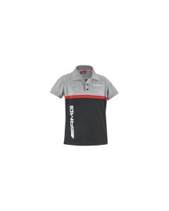 AMG polo shirt kids, gray / black / red, B66959396 buy in USA