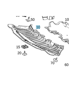 Original Mercedes-Benz Unterfahrschutz Unterbodenschutz vorne C-Klasse BR205 buy in USA