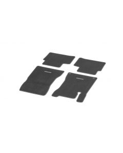 CLASSIC velour mats, set, 4-piece, alpaca gray topstitching, A-Class, black, A17768099067E80 buy in USA