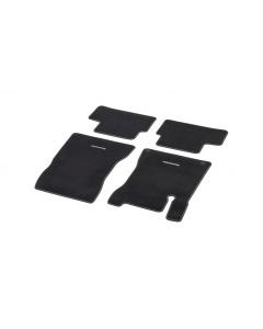 CLASSIC velour mats, set, 4-piece, alpaca gray topstitching, B-Class/ GLA, black, A24768049067E80 buy in USA