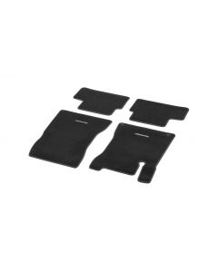 CLASSIC velour mats, set, 4-piece, medium gray topstitching, B-Class/ GLA, black, A24768049067C70 buy in USA