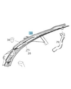 A2518300028 Original Mercedes-Benz Wasserableiter R-Klasse 251 buy in USA