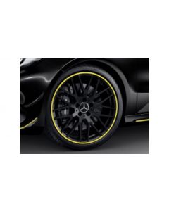 AMG light-alloy wheel, cross-spoke design, 48.3 cm (19-inch), rim flange painted yellow, A-Class, 235/35 R19/, titanium gray, A17640109009Y43 buy in USA