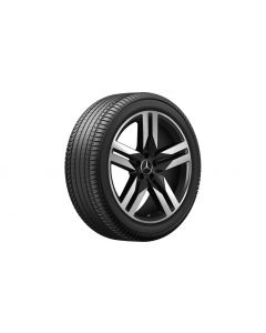 5-twin-spoke wheel, 50.8 cm (20-inch), high-sheen, GLC/ E-Class, 255/45 R20/, black matt, A25340151007X36 buy in USA