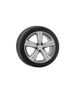 5-spoke wheel, Almuredin, 45.7 cm (18-inch), high-sheen, CLC/ SLK-SLC/ CLK, 245/35 R18/, titanium silver, B66474541 buy in USA