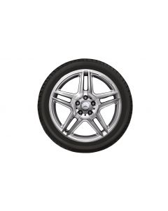 AMG 5-twin-spoke wheel, 45.7 cm (18-inch), high-sheen, E-Class, 245/40 R18/, silver-colored, B66031480 buy in USA