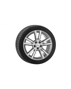 5-twin-spoke wheel, Shikrio, 45.7 cm (18-inch), high-sheen, E-Class, 235/40 R18/, titanium silver, A20740111027X07 buy in USA