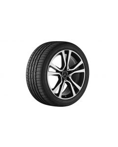 5-twin-spoke wheel, 48.3 cm (19-inch), high-sheen, E-Class, 245/35 R19/, matt black, A21240148027X36 buy in USA