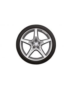 AMG 5-spoke wheel, 48.3 cm (19-inch), high-sheen, SL, 255/35 R19/, silver-colored, A23140116027X25 buy in USA