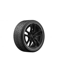 AMG 5-twin-spoke wheel, 50.8 cm (20-inch), high-sheen rim flange, CLS, 245/35 R20/, matt black, A25740131007X71 buy in USA