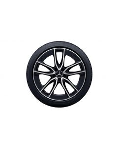 AMG 5-twin-spoke wheel, 48.3 cm (19-inch), high-sheen, C-Class, 255/35 R19/, black, A20540108017X23 buy in USA