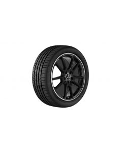 AMG 5-twin-spoke wheel, 48.3 cm (19-inch), high-sheen rim flange, C-Class, 255/35 R19/, black, A20540123007X72 buy in USA