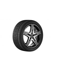 AMG 5-spoke wheel, 45.7 cm (18-inch), high-sheen, SLK-SLC, 245/35 R18/, black, B66031524 buy in USA