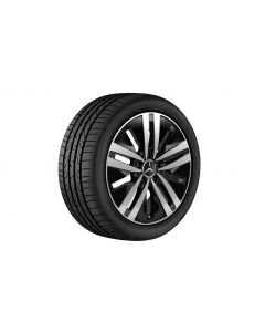 5-twin-spoke wheel, Aero, 43.2 cm (17-inch), high-sheen, (CLA/ B-Class/ A-Class among others), 205/55 R17/, black, A17740102007X23 buy in USA