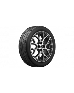 10-spoke alloy wheel, 40.6 cm (16-inch), high-sheen, smart, 185/50 R16/, black, A4534016601 buy in USA