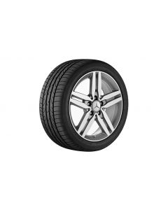 5-twin-spoke wheel, 43.2 cm (17-inch), high-sheen, B-Class, 215/45 R17/, palladium silver, B66474580 buy in USA