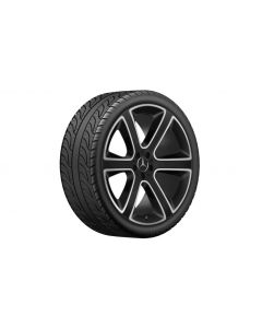 6-spoke wheel, 55.9 cm (22 inch), high-sheen, GLE, 325/35 R22/, matt black, A16740131007X36 buy in USA